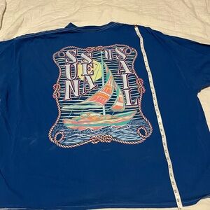 Blue Nautical Graphic Short Sleeve Tee